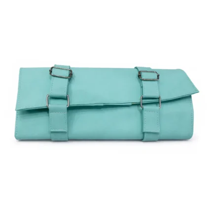 Flamia & Jabz Professional Pet Grooming Tool Case – Premium Leather Roll-Up Holder for Stripping Knives, Scissors & Grooming Tools – Pet Grooming Tool Case – Professional Leather Organizer